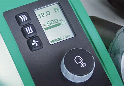 Leister Process Technologies - Das neu entwickelte Display mit „e-Drive“ ist einfach zu bedienen Leister Process Technologies - Das neu entwickelte Display mit „e-Drive“ ist einfach zu bedienen