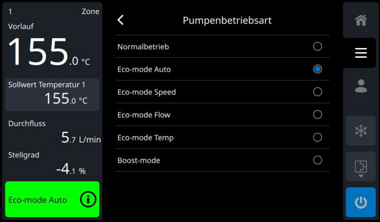 HB-Therm Thermo-6 Pumpenbetriebsarten