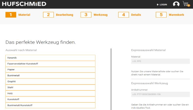 Hufschmied Zerspanungssysteme - Toolfinder Hufschmied Zerspanungssysteme - Toolfinder