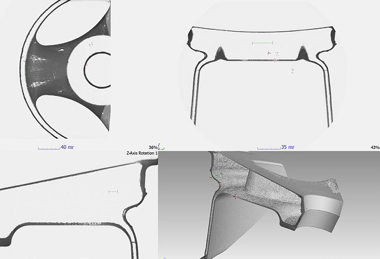 Messx - CT-Scan einer Carbon-Felge