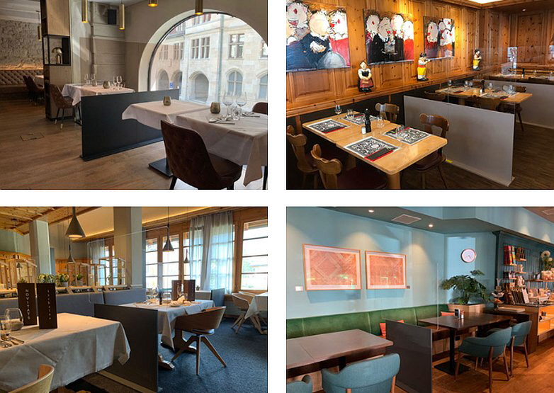 CM-Design AG - Schutz-Trennwand für die Gastronomie CM-Design AG - Schutz-Trennwand für die Gastronomie