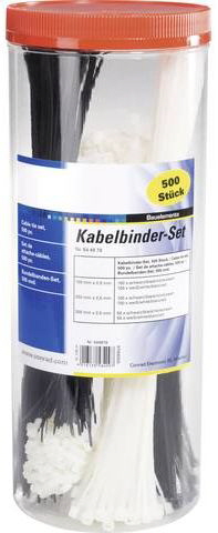 Conrad Electronic - TRU COMPONENTS 1566530 Kabelbinder-Sortiment Conrad Electronic - TRU COMPONENTS 1566530 Kabelbinder-Sortiment