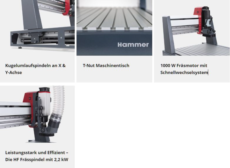 HM-Spoerri Hammer CNC-Portalfräse HNC3 825 Bild 3