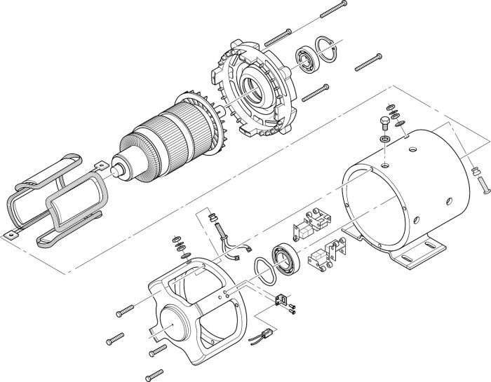 Seiler - Explositionszeichnung eines Elektromotors