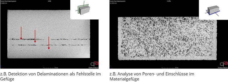 Quality Analysis - Tomographie additiv gefertigter Bauteile und Strukturen